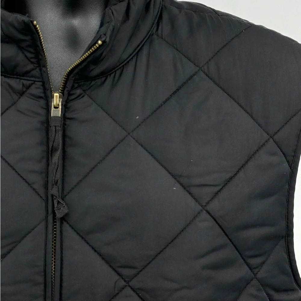 J.Crew Outerwear Quilted Puffer Vest Authentic Full Zip Black &‎ Olive Men’s XL